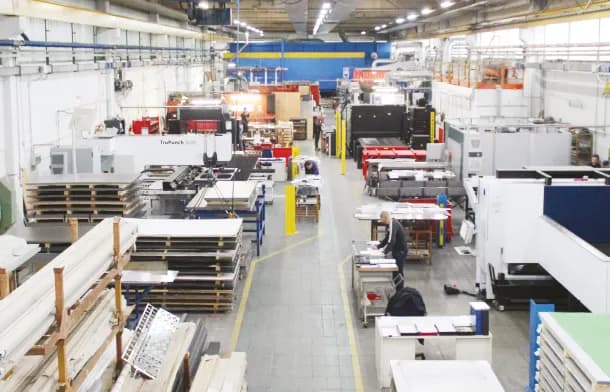 CNC machining and metalworking facility for rugged enclosure production